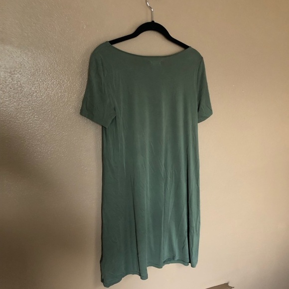 Silence and Noise Dark Sage Green Mini Dress Size M - Picture 5 of 5